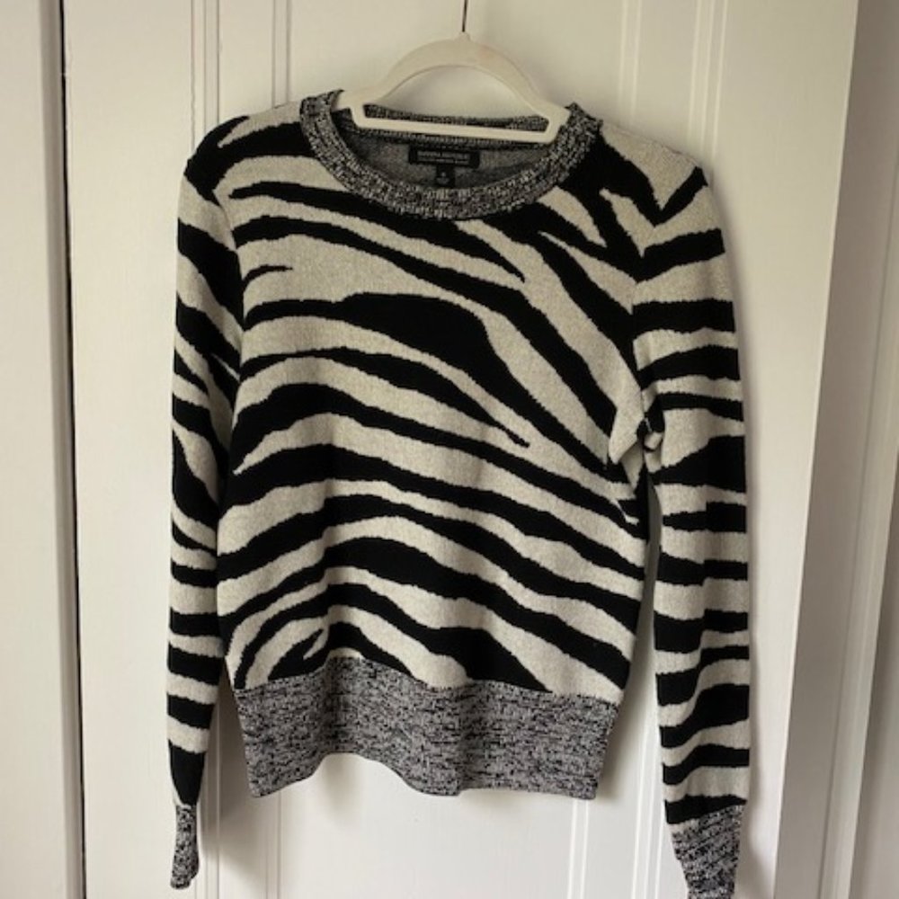 Animal print merino sweater